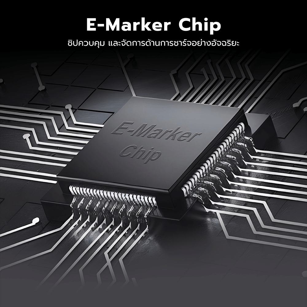 สายชาร์จ AI ZTEC ZC711 5A 100W สีขาว แปลงเทคโนโลยีชาร์จเร็ว PD2.0 เป็น PD3.0 และ PPS_8